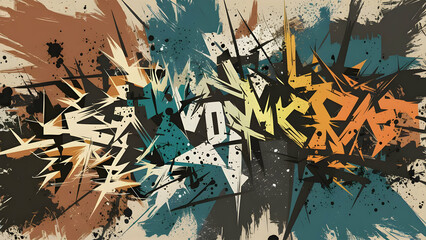 Colorful abstract grunge vector background