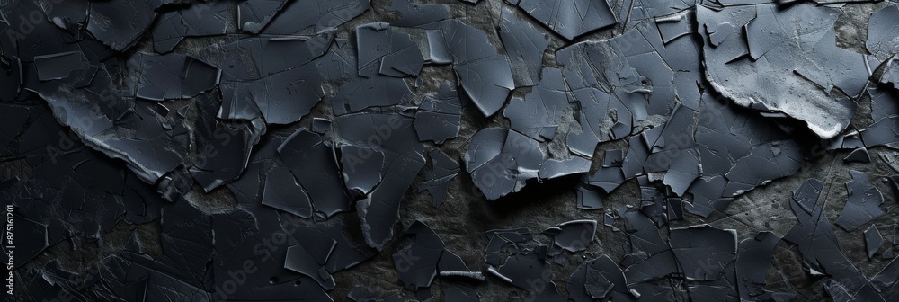 Poster grunge abstract background with cracked black pattern and textured surface