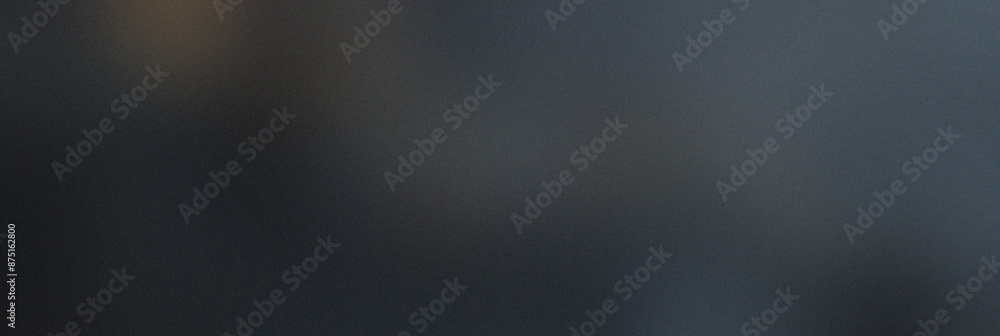 Poster abstract grainy noise background with dark gradient tones for retro textured design