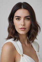 Young Woman Beautiful Images portrait elegant dressing pretty looks and body posture