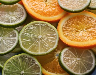 colorful citrus slices in natural light
