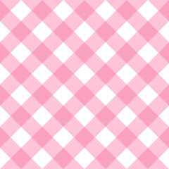 pink and white plaid seamless pattern