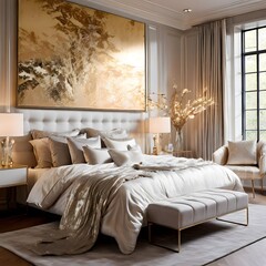 interior of a bedroom, luxury apartment, luxurious bedroom, luxurious bedroom, modern bedroom, modern living style, modern luxury bed room, beautiful bedroom, beautiful room, loving room, silk bedroom