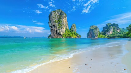 Fototapeta premium Tropical Beaches in Thailand: Summer Vacation Paradise