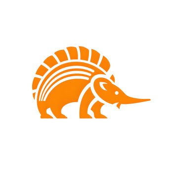 recommend clip art: illustration logo of minimalist outline of a armadillo