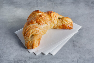 A view of a za'atar croissant.