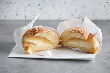 A view of kunafa in ka'ak.