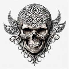 Celtic Skull Ornament