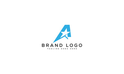 letter A logo design vector template design for brand.