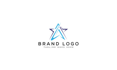 letter A logo design vector template design for brand.