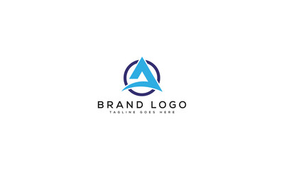 letter A logo design vector template design for brand.