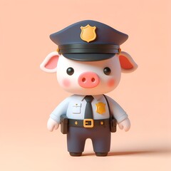 Fototapeta premium 3d cartoon on pastel background