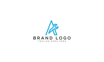 letter A logo design vector template design for brand.