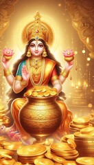Obraz premium Goddess Laxmi 