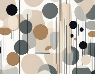 Minimal abstract Scandi style Creativity art design background