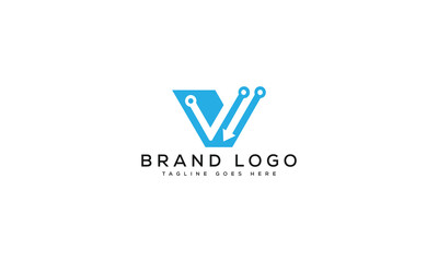 letter V logo design vector template design for brand.