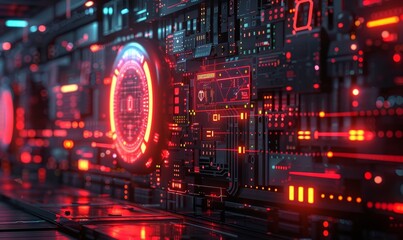 A detailed and comprehensive illustration of Endpoint Security, showcasing the advanced cyber defense mechanisms in place to protect against potential online threats and cyber attacks, Generative AI
