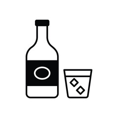 Whiskey vector icon