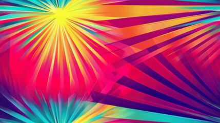 Fototapeta premium Vibrant and cheerful abstract background with bright, vivid colors