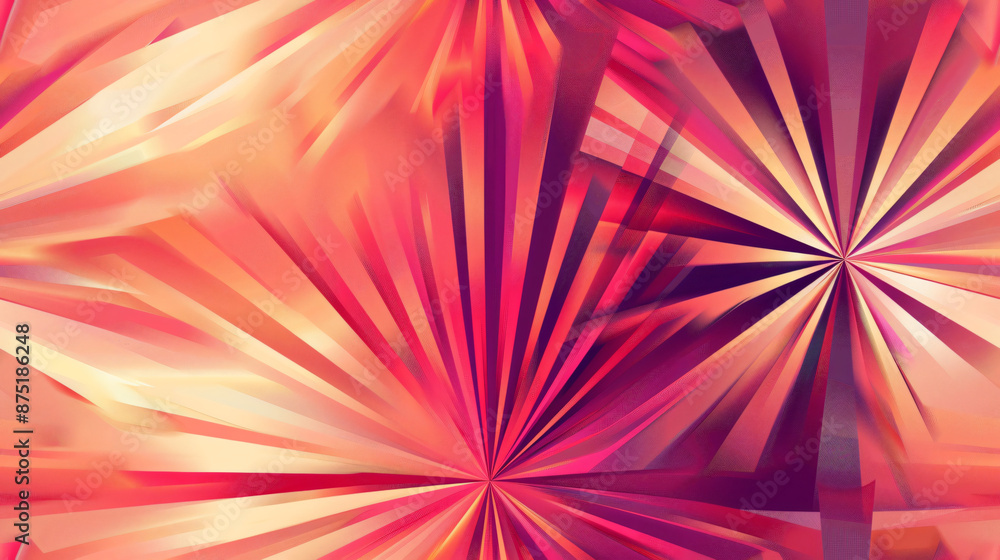 Poster dynamic and modern design created by converging lines in an abstract background