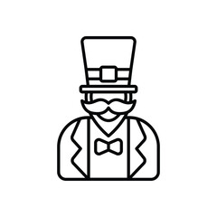 Leprechaun vector icon