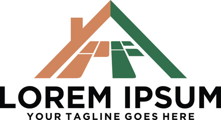 Flooring PF letter logo idea