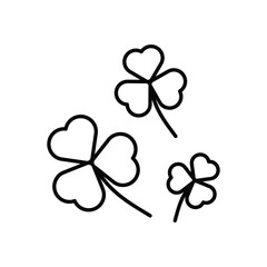 Clovers vector icon