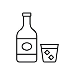 Whiskey vector icon