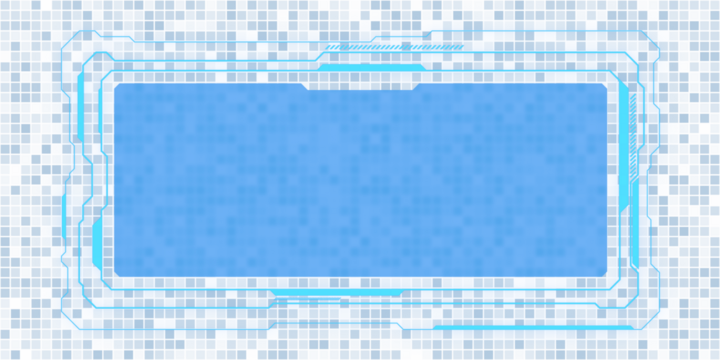 Abstract blue technology background design, digital futuristic frame on a light mosaic backdrop, concept of innovation. 3D Rendering