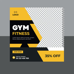 Gym Fitness and Sports Social Media Banner Templates