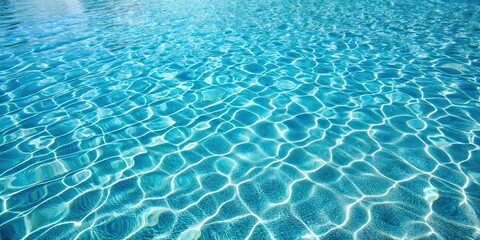 Obraz premium Crystal clear water shimmering in a pool , serene, refreshing, summer, relaxation, swimming, poolside, tranquil, reflections