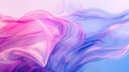 
Vibrant abstract wavy background with a smooth blend of pink and blue hues. Digital art of abstract wave with gradient purple and pink watercolor. Concept for modern design and fluid motion.