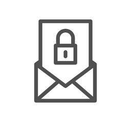 Locks icon outline and linear vector.	
