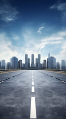 Obraz premium Digital speed concept street asphalt landscape abstract poster mobile background