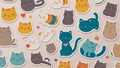 Cheerful Kitten Doodles