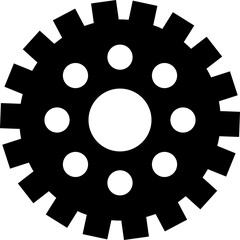 Cogwheel symbol icon for overall management, settings
