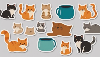 Funny Feline Stickers