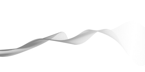 Abstract wavy lines flowing curve gradient color on transparent background. Abstract white background colorful lines. modern wavy stripes on white background isolated.