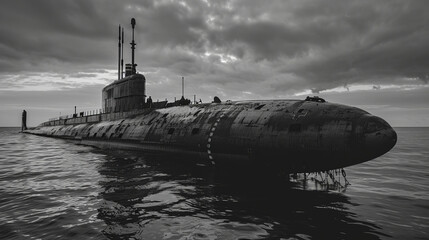 Fototapeta premium An Old Submarine from the Second World War