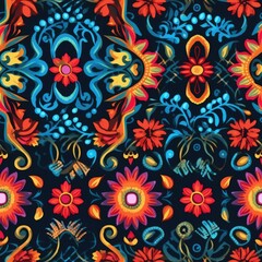 seamless pattern with flowers