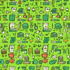seamless pattern with icons