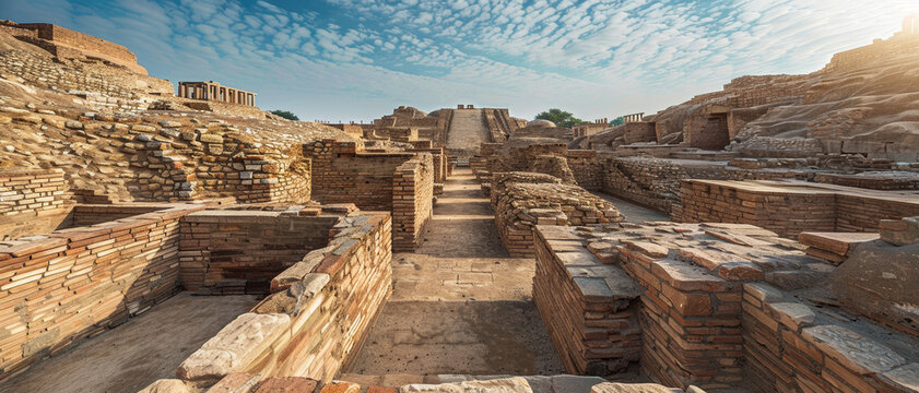 The ancient city of Mohenjo-daro.
