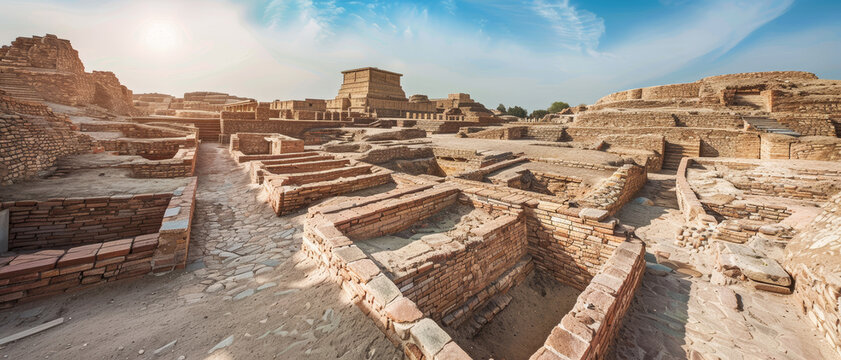 The ancient city of Mohenjo-daro.