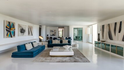 Modern interior design living room