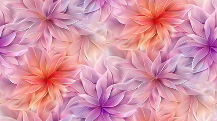 Soft pink and purple petals create a dreamy and romantic atmosphere in this stunning abstract floral background