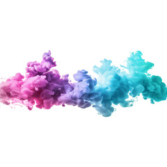 Colorful smoke cloud, watercolor ink style, Vibrant Smoke Cloud, Abstract Smoke Cloud, Dynamic Smoke Cloud, Flowing Smoke Colors, Colorful Inked Smoke Cloud, on a transparent backgrounds