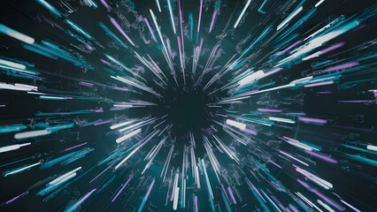 Fototapeta premium Surreal Cybernetic Grid Expansion background