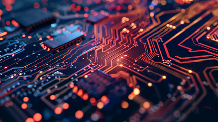 Obraz premium electronic circuit board