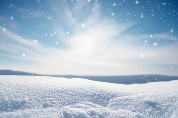 爽やかな雪原のイメージ