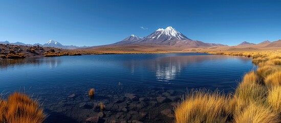 Serene Mountain Lake Landscape
